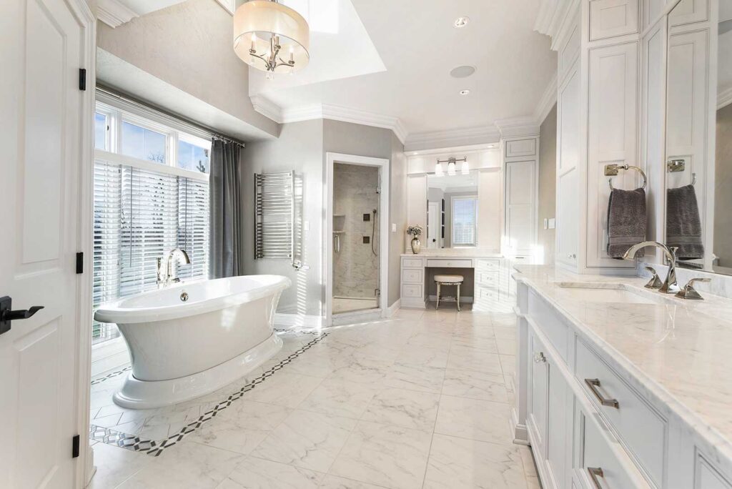 white marble bathroom